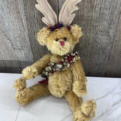Jingle Bear Antlers And Bells Magical Kingdom Jointed Seasonal 11 in Christmas