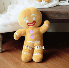 1pc 10.6–11.8in Gingerbread Man Plush Toy Soft Cookie Doll Gift & Décor – NEW