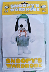 Snoopy’s Wardrobe Alps bib shorts outfit 1958 fits 18″ medium plush Snoopy NEW
