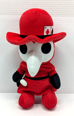 Plague Doctor Red Black Stuffed Plush Good Stuff Raven Plushie Horror Figure 13”