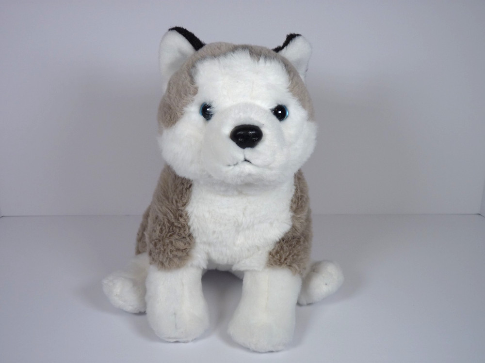 2023 Hugs & Cuddles Husky Realistic Plush Stuffed Animal 9″ – M5