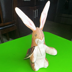 The Toyworks Velveteen Rabbit Plush Rabbit Brown/Beige/White w/ Tags 1983