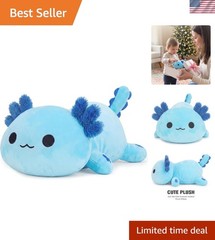 Adorable 8-Inch Blue Axolotl Plush Pillow – Perfect for Cuddling & Gifting