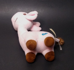 Dan Dee Pink Brown Plush Giraffe Collectors Choice Toy Blue Heart Embroidered