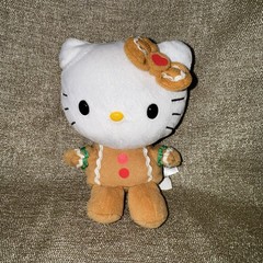 Rare 2013 Sanrio Hello Kitty Gingerbread 6″ Plush Holiday Christmas Edition