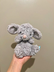 Jellycat Grey Yummy Mouse Plush Stuffed Animal, Small 6-14 in