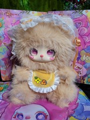 Liila 600% V2 Tea Time With My Girl Series Plush Orange Cat Campsis Easter Bunny