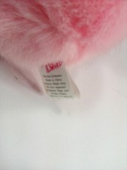 Red & Pink Valentines Bear Pink Bear with Candy Heart Plush Stuff Animal 7″