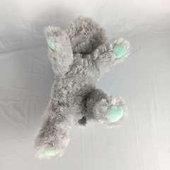 Garanimals Elephant Plush Grey Aqua Stuffed Animal Embroidered Eyes 11 inch