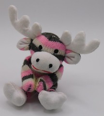 Whimzy Pets ~ PLUSH MOOSE ~ 3″ Miniature Stuffed Animal EUC No Tag