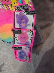 Fluffie Stuffiez Large Rainbow Cake Treats 3 Ways To Play Plush New
