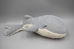 Homegoods Weighted Whale Plush Corduroy Gray 20″ Removable Pouch (LOOK/READ)