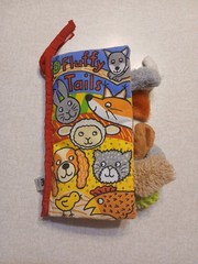 Jellycat Fluffy Tails Baby Toddler Plush Book