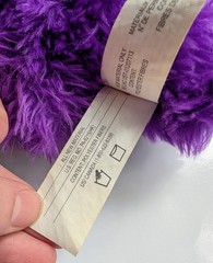 Spin Master Fuggler Mr. Buttons – Purple Fur, Yellow Eyes Variant Good Condition