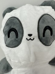 Teeturtle Reversible Panda Plush Happy Angry Orange Kitty 13″ and 7″