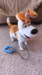 Secret Life of Pets Talking Walking Leash Max Dog PLUSH Spin Master Works Great