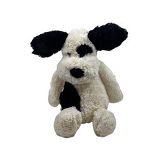 Jellycat Plush Bashful Black and Cream White Puppy Stuffed Animal