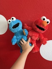 Limited edition Isaac mizrahi Cookie Monster and Elmo Sesame Street plush