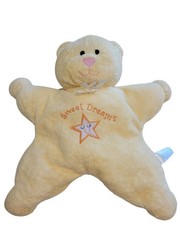 VTG 2003 Kids Preferred Yellow Star Teddy Bear 12” Plush Sweet Dreams Soft Lovey