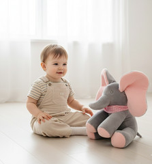Ellie Pink Elephant Singing Plush Toy Animated Talking Baby Gift