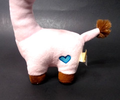 Dan Dee Pink Brown Plush Giraffe Collectors Choice Toy Blue Heart Embroidered