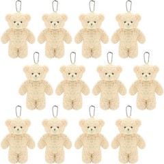 12 Pack Brown Mini Teddy Bears 4.7 inch Tiny Soft Teddy Bear Small Plush Bear…