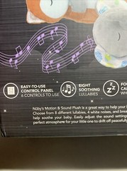 Nuby Light Up 11” Motion and Sound Plush Fox NIB