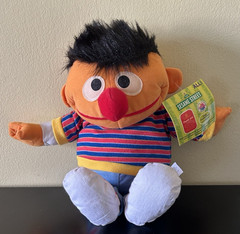 vintage SESAME STREET Workshop 15″ ERNIE stuffed figure doll Nanco 2003 NWT