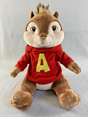 Build A Bear Alvin Chipmunk With Red Hoodie Shirt 13″ Sitting Plush
