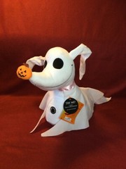 Animated Musical ZERO Ghost Dog Nightmare Before Christmas HALLOWEEN Plush Toy