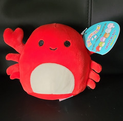 Squishmallows Red & White Crab Mini Plush Under 6 in Washable 2024