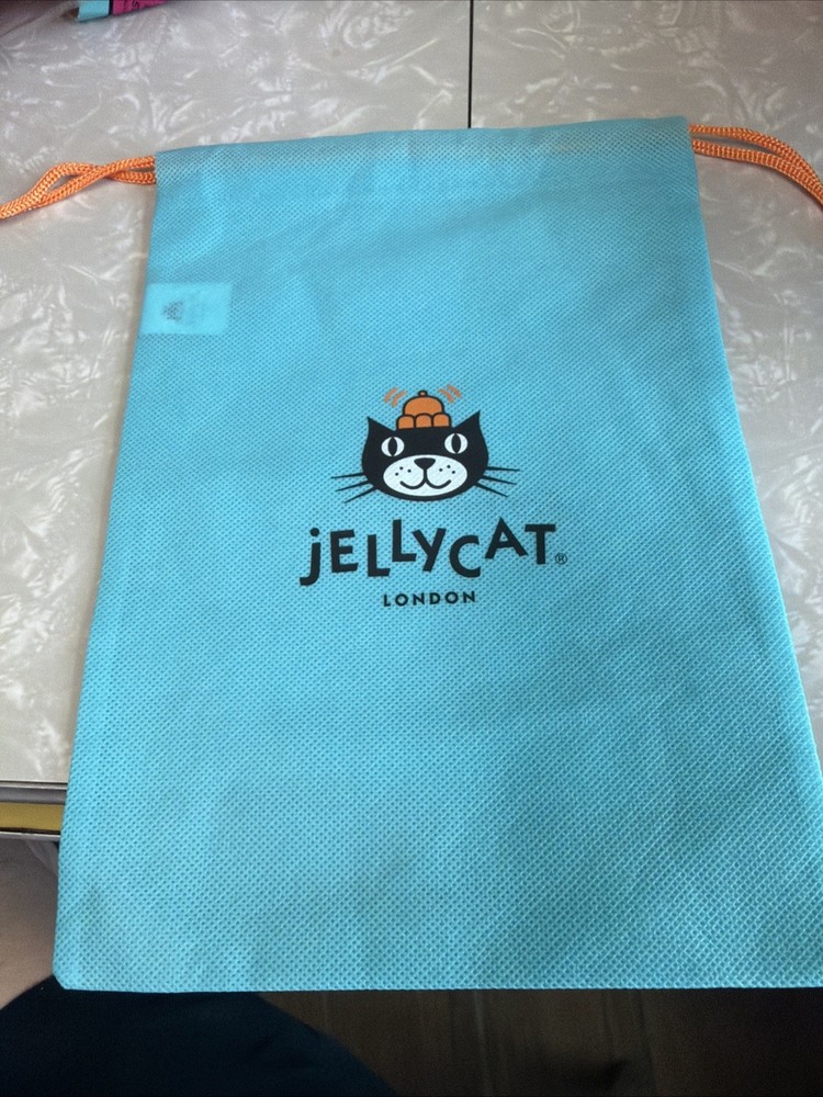 Jellycat London Blue Drawstring Dust Bag Pouch 7” X 10”- NEW DUST BAG ONLY