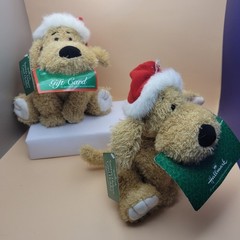 Hallmark HolidaySanta’s Helper Puppy Plush Gift Card Holder Dog 🐕 7″ Set of 2