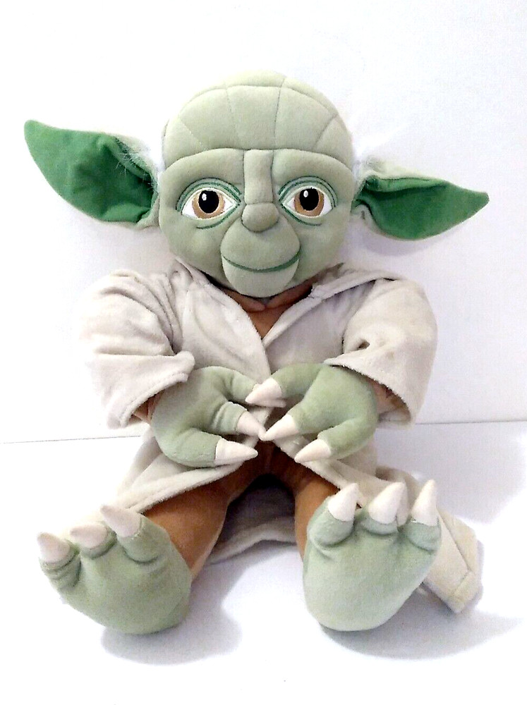 STAR WARS Large 18″ Plush Stuffed YODA Pillow-Time Pal Lucasfilm Hooded Robe