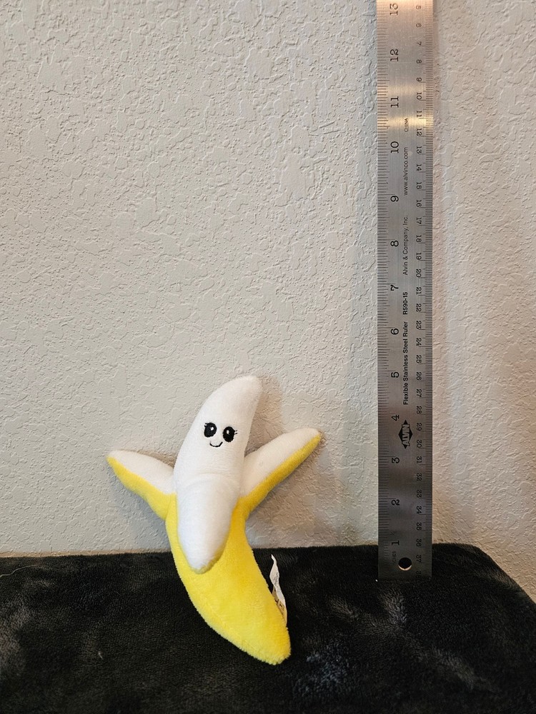Yellow Banana Character Plush Stuffed Toy