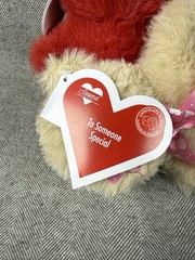 New! Dollar Tree Greenbrier Valentine’s Day Teddy Bears 6″ Plush Toys, Set of 4