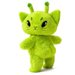 Alien Plush Cat Meme 9.8”, Green Alien Stuffed Cat Plush Soft Cute Funny Gift…