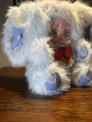Mocici Adventure Doll 800% Plush blue with Iridescent eyes no card or box