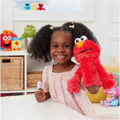 GUND Sesame Street Official Elmo Muppet Plush Hand Puppet, Premium Plush Toy for