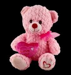Inter American Products Pink Teddy Bear Bow Satin Lovey Security Plush Easter