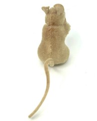Steiff Pieps Mouse 1960s White Mohair Red Eyes 8cm 3in no ID Vintage