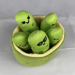 Emotional Support Pickles Plush Set 5 Stuffed Toys & Basket by Relatable