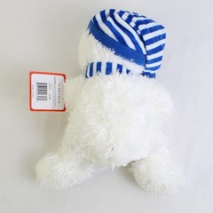 Golden Bear Happy Holiday Snowman W/ Blue Hat & Scarf 9.5″ Tall