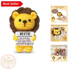 Charming Miniature Crochet Lion: Thoughtful Keepsake Gift for Best Friends