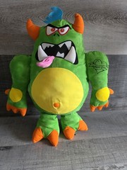 Doodle Monster Green Retired Plush Write On & Wash 2006 Jakks Pacific b236