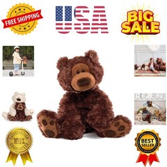 Philbin Classic Teddy Bear, Stuffed Animal for Ages 1 and Up, Chocolate Brow…