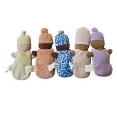 Creative Minds Dolls 5 Babies With Clothes Soft Sensory Toys Multicultural