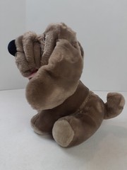Vintage 1981 Ganzbros Wrinkles Hound Dog Puppy Plush 9″ Gray Stuffed Animal 326