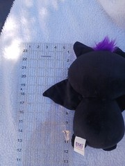 Bat Plush Stuffed Animal BMI Merchandise 11″ Black Purple sparkly wings