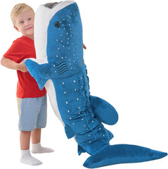Giant 48″ Whale Shark Plush Toy – Realistic Stuffed Animal Pillow